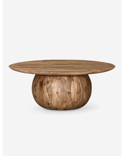 Jace Round Coffee Table-Natural / 35"