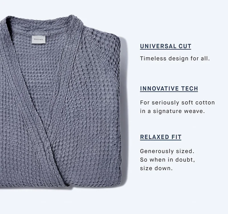 UNIVERSAL CUT Timeless design for all. INNOVATIVE TECH For seriously soft cotton in a signature weave. RELAXED FIT Generously sized. So when in doubt, size down.