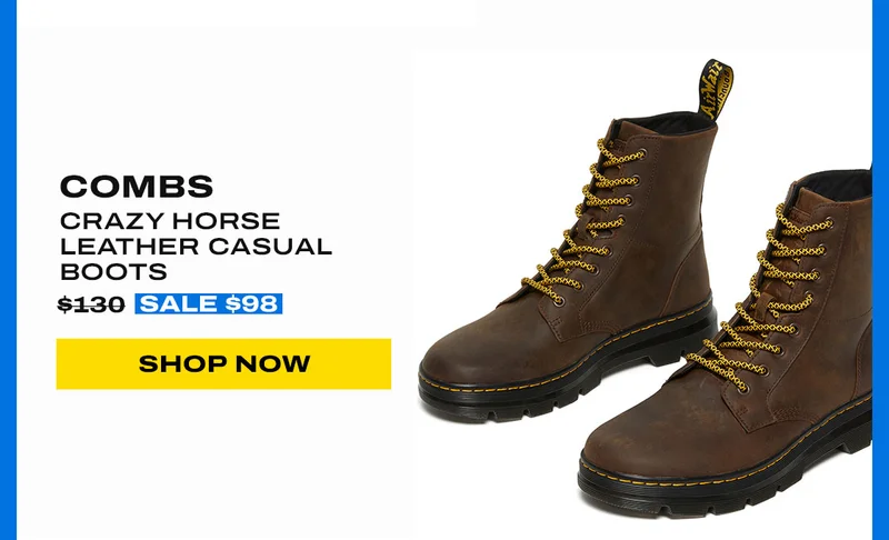 Combs Crazy Horse Leather Casual Boots