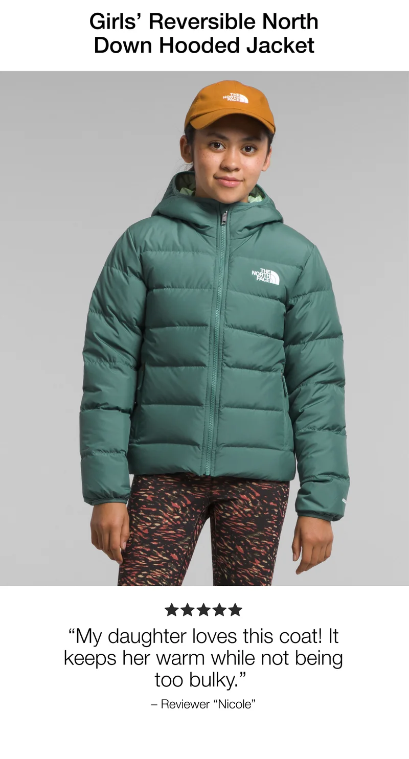 My daughter loves this coat! It keeps her warm while not being too bulky. – Reviewer Nicole