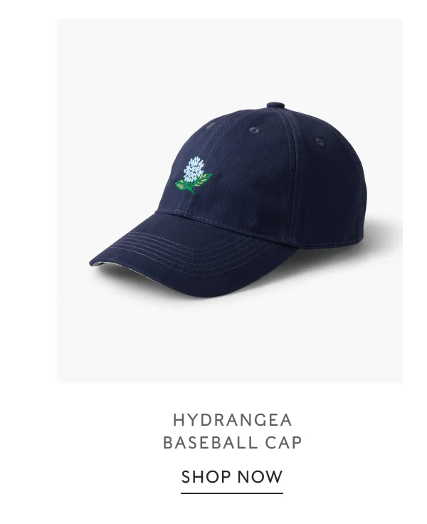 Hydrangea Baseball Cap