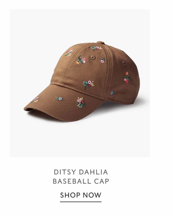 Ditsy Dahlia Baseball Cap