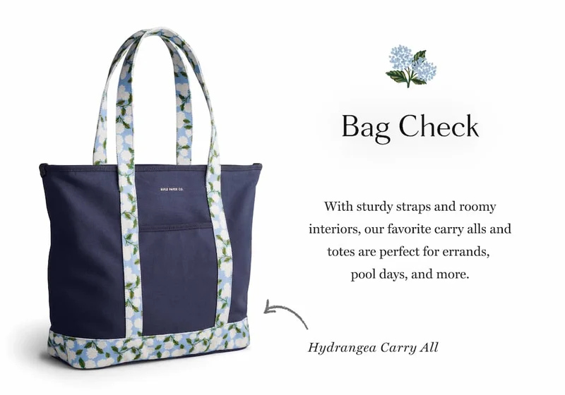 Shop Hydrangea Canvas Carry All