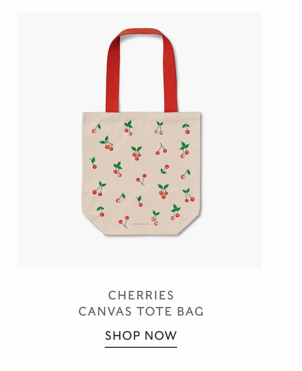 Shop Cherries Canvas Tote Bag