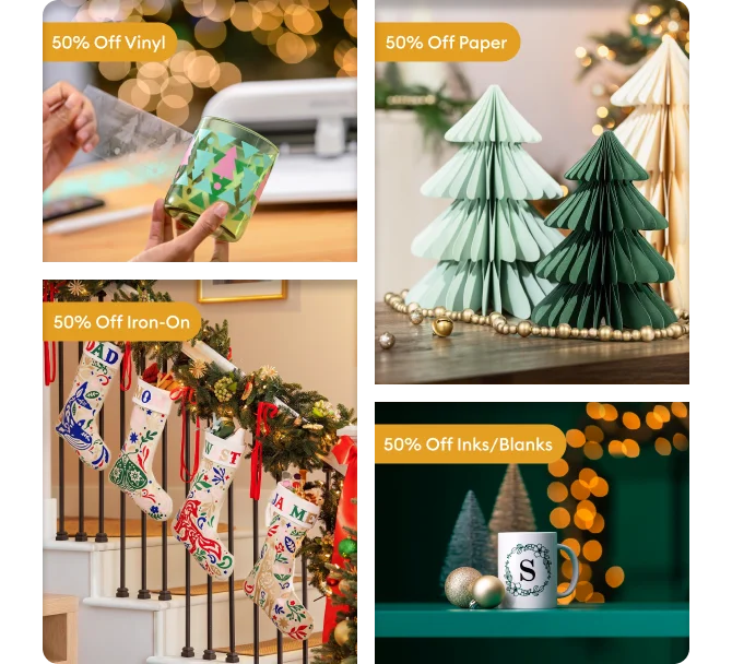 50% off materials.