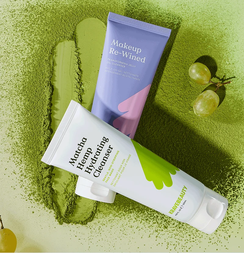 The Double Cleanse Duo featuring Makeup Re-Wined and Matcha Hemp Hydrating Cleanser