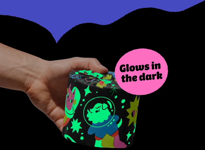 Glows in  the dark