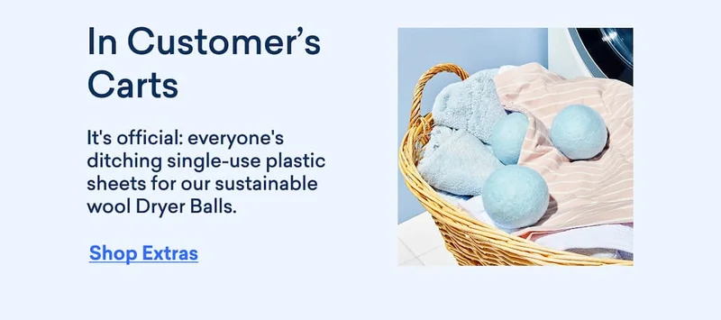 Shop all our cleaning accessories - including our wool Dryer Balls!