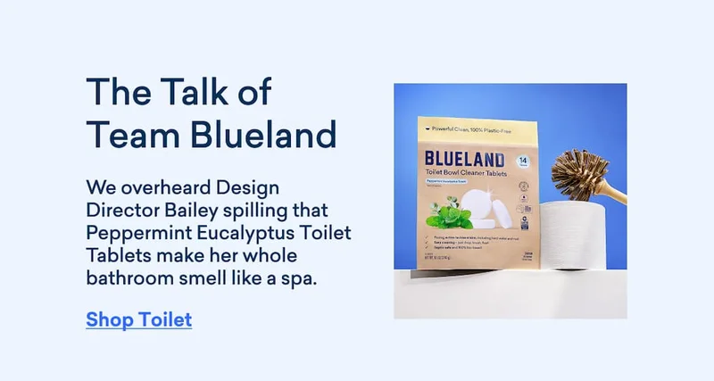 Bailey is loving our Peppermint Eucalyptus Toilet Tablets.