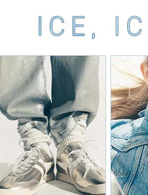 silver sneakers