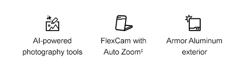 AI-powered photography tools - FlexCam with Auto Zoom‡ - Armor Aluminum exterior