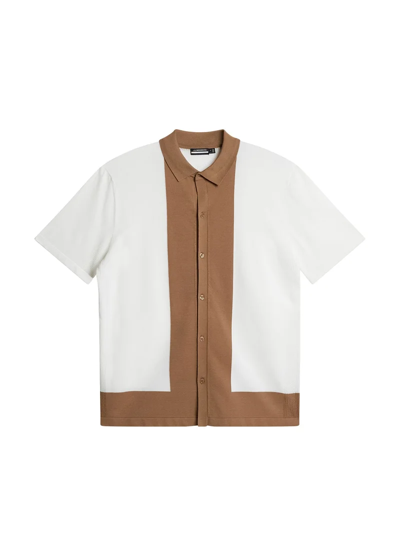 Image of Rue Knitted Polo Shirt / White