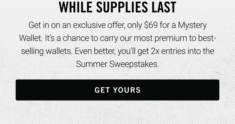 Get Your Mystery Wallet for only $69