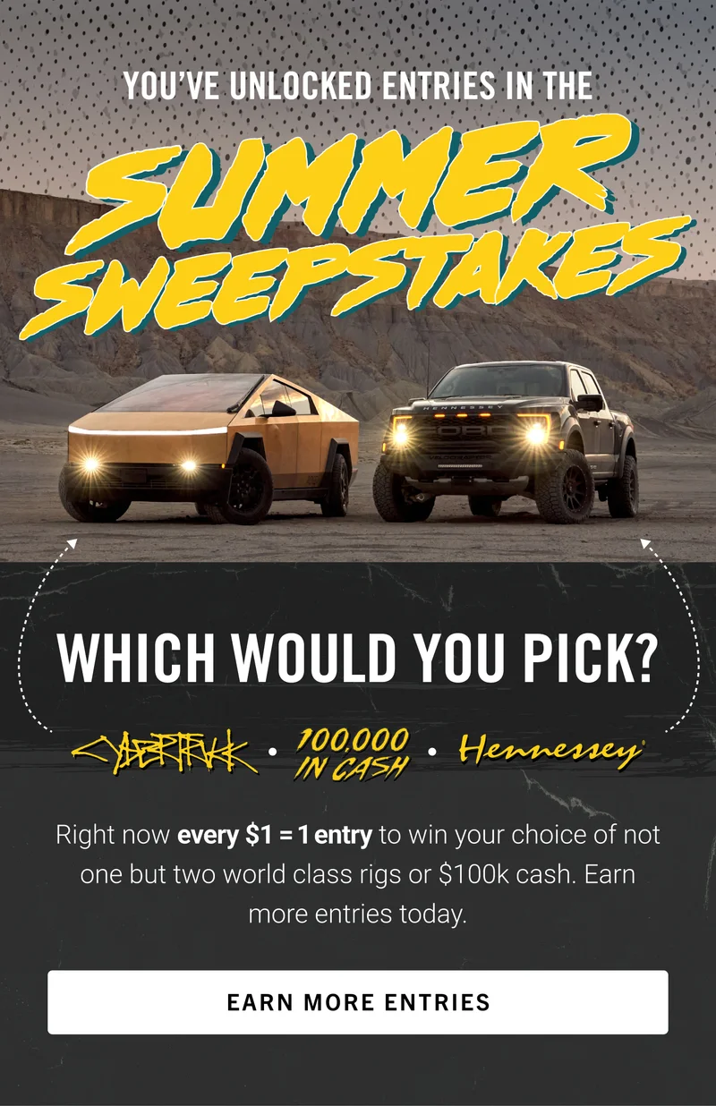 You've Unlocked Entries in the Summer Sweepstakes
