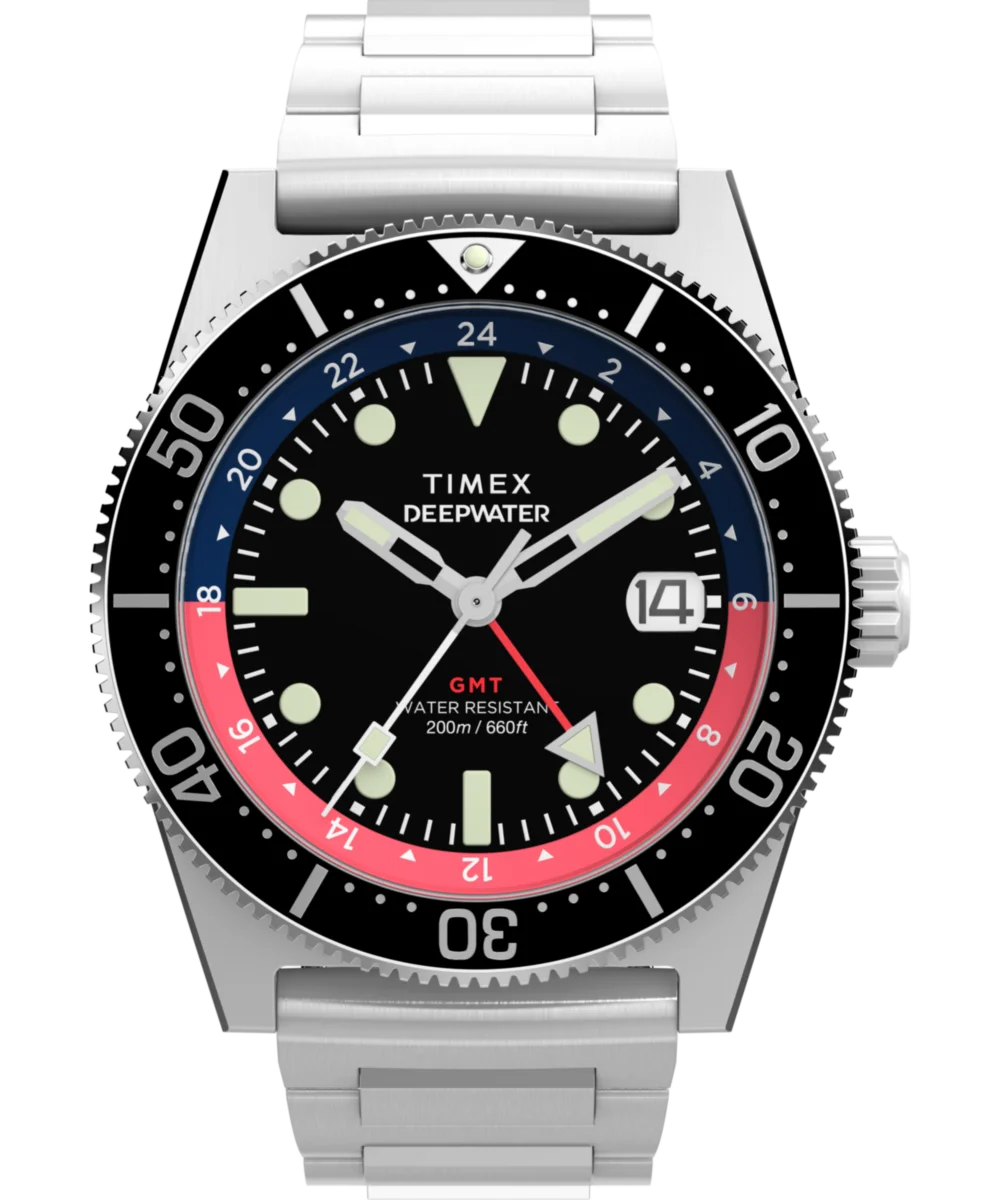 Image of Deepwater Reef 200 GMT 41mm Stainless Steel Bracelet Watch