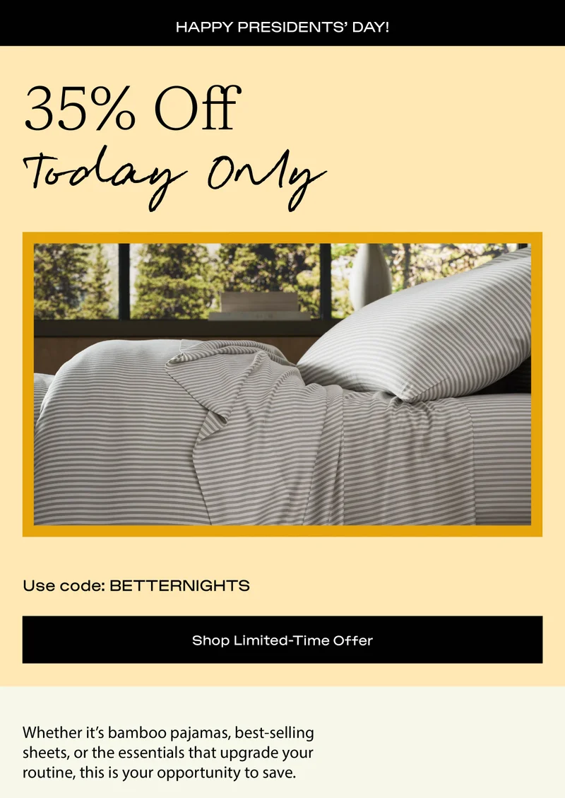 use code BETTERNIGHTS for 35% off!