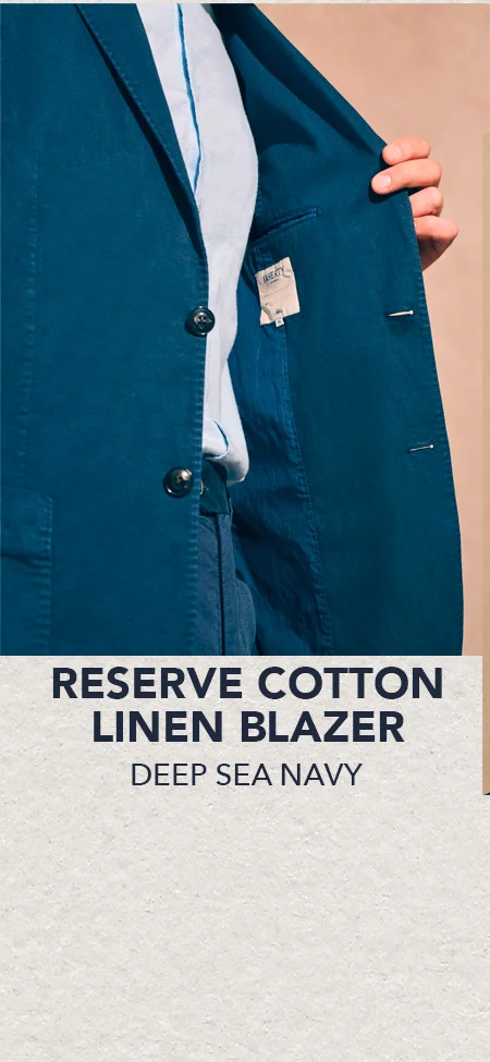 Reserve linen blazer