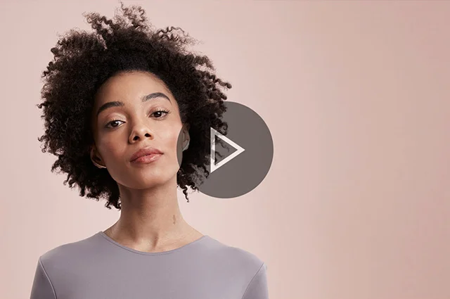 Model with twist and curly hair