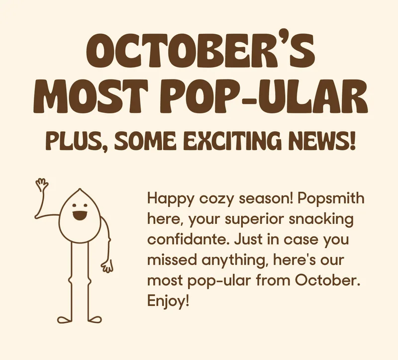October's Most Pop-ular - Plus some exciting news!