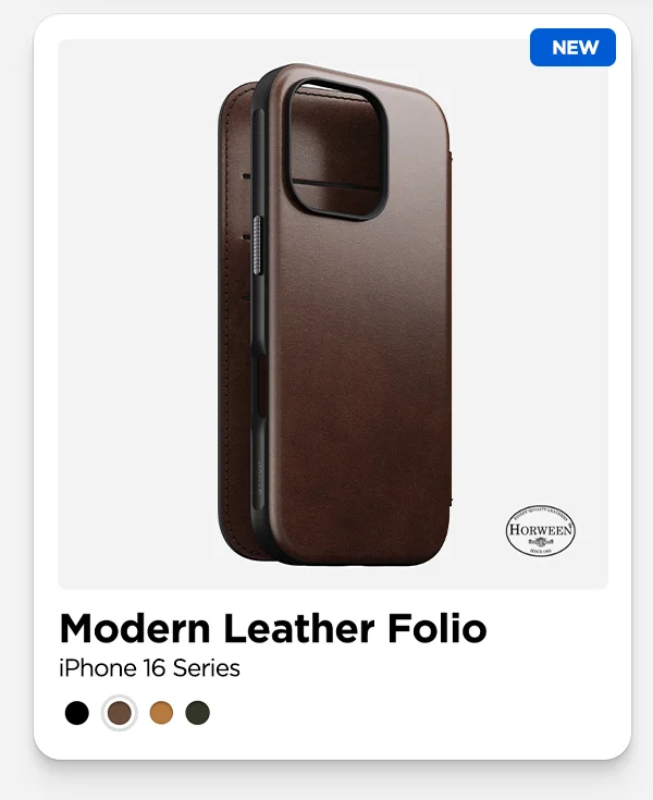 Modern Leather Folio | iPhone 16 Series