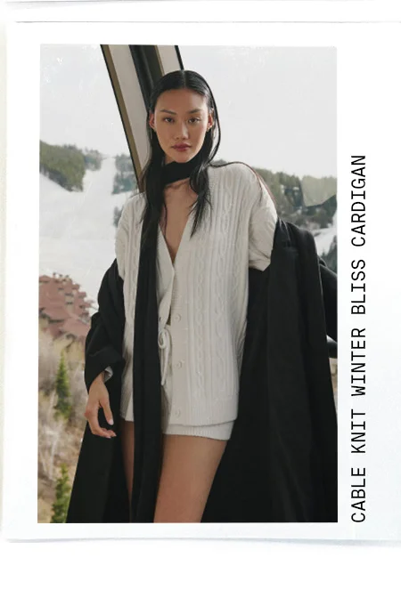 CABLE KNIT WINTER BLISS CARGIGAN