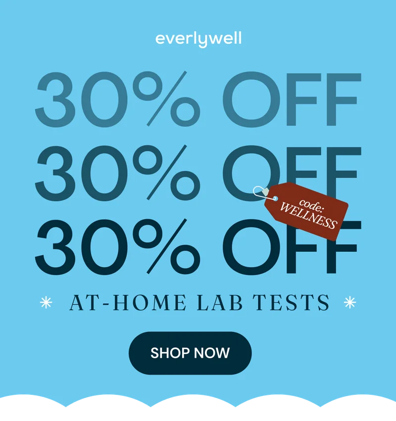 30% OFF AT-HOME LAB TESTS