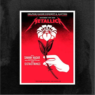 2024 Helping Hands Screen Printed Concert Poster