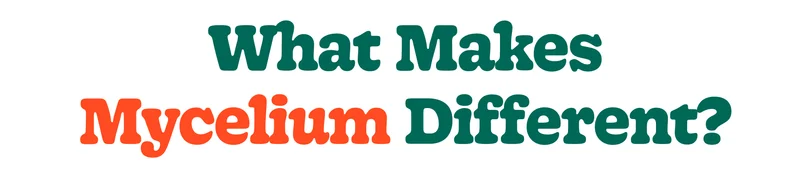 What Makes Mycelium Different?