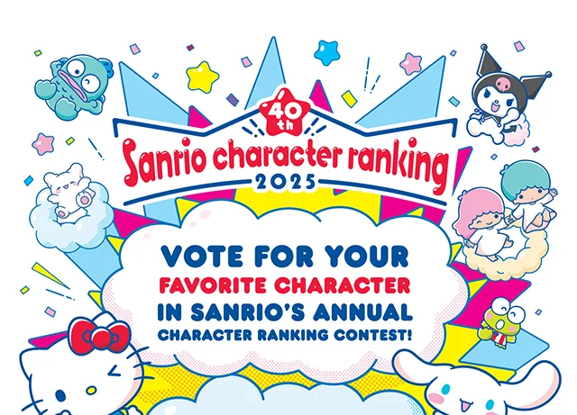 40th Sanrio Character Ranking 2025. Vote For Your Favorite Character In Sanrio's Annual Character Ranking Contest! Voting Open From 4-10 to 5-25. Free I Voted Sticker In Store While Supplies Last. Vote Now