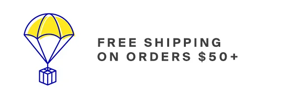 Free shipping on orders $50+