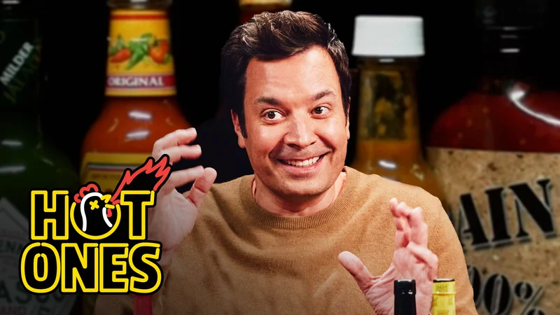Jimmy Fallon on Hot Ones.