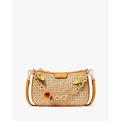 Jolie Raffia Tweed Small Convertible Crossbody