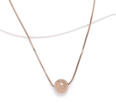David Markstein Bronze 12mm Bead 18" Necklace