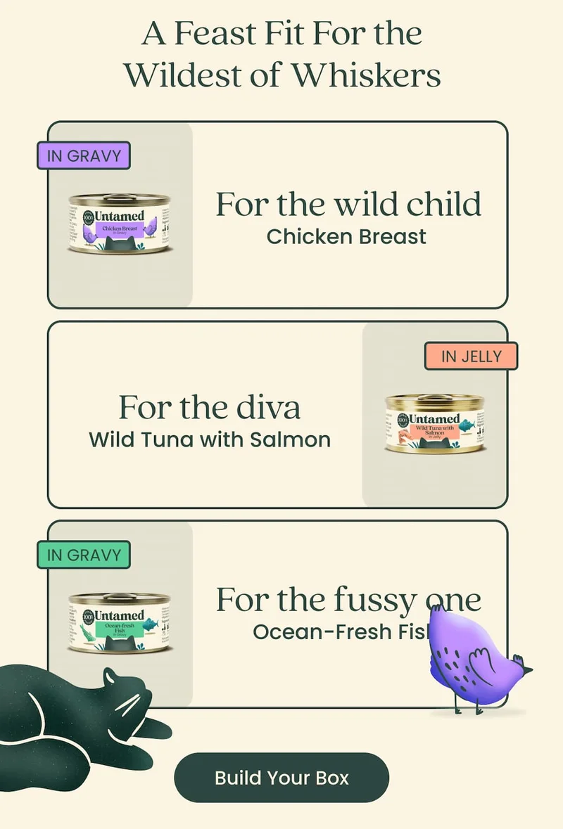 A Feast Fit for Fussy Felines. Build Your Box