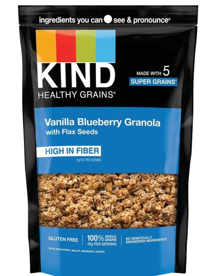 Image of KIND Vanilla Blueberry Cluster with Flax Seed Granola