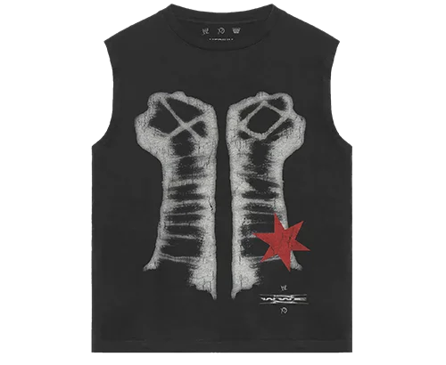 WWE x XO CM PUNK CUTOFF TEE