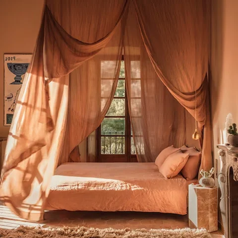 In the Baba Royale Superior Double Room at Hotel Corazón, romantic accents abound.