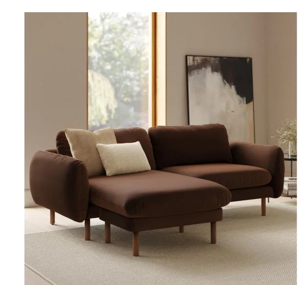 Sanders Velvet Reversible Sectional