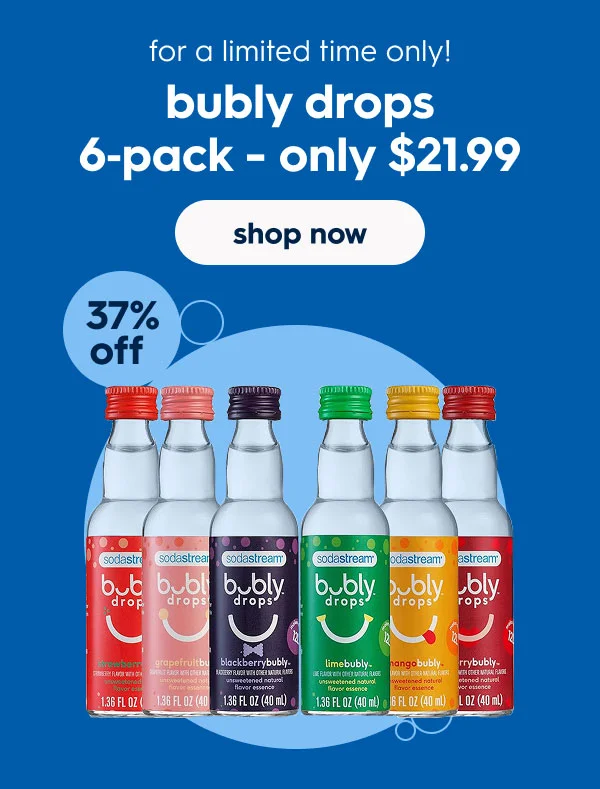 Bubly Drops 6‑Pack — Only $21.99 Bubly Drops 6‑Pack — Only $21.99