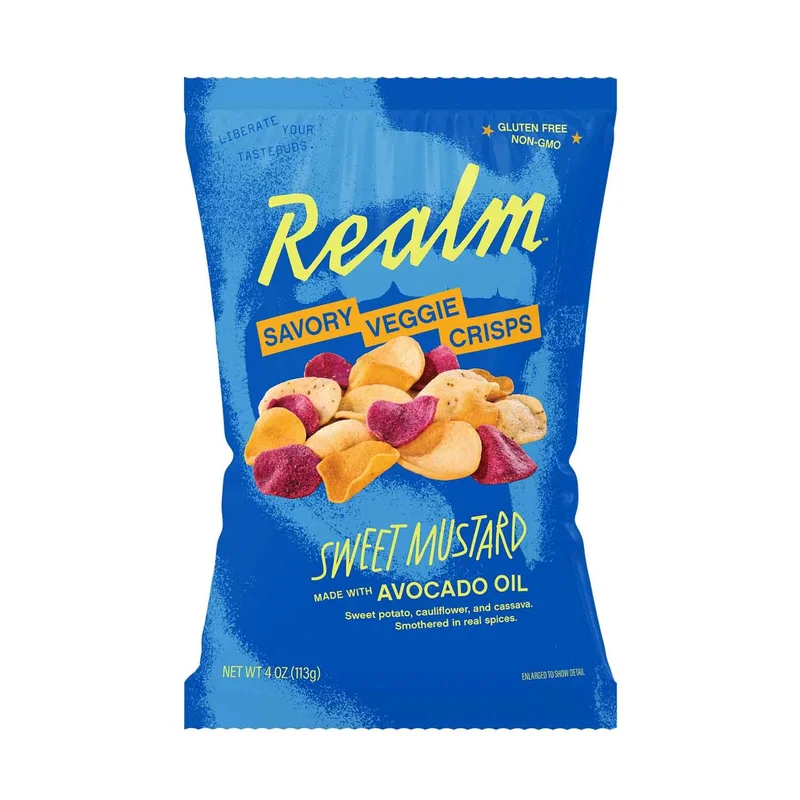 Savory Veggie Crisps, Sweet Mustard, 4 Oz