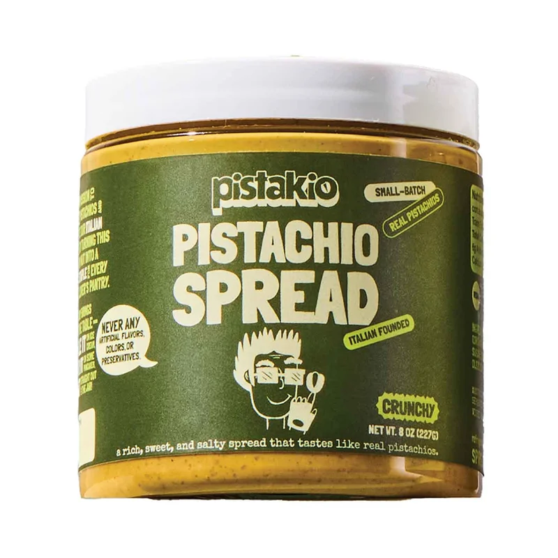 Pistachio Nut Butter Spread, Crunchy, 8 Oz