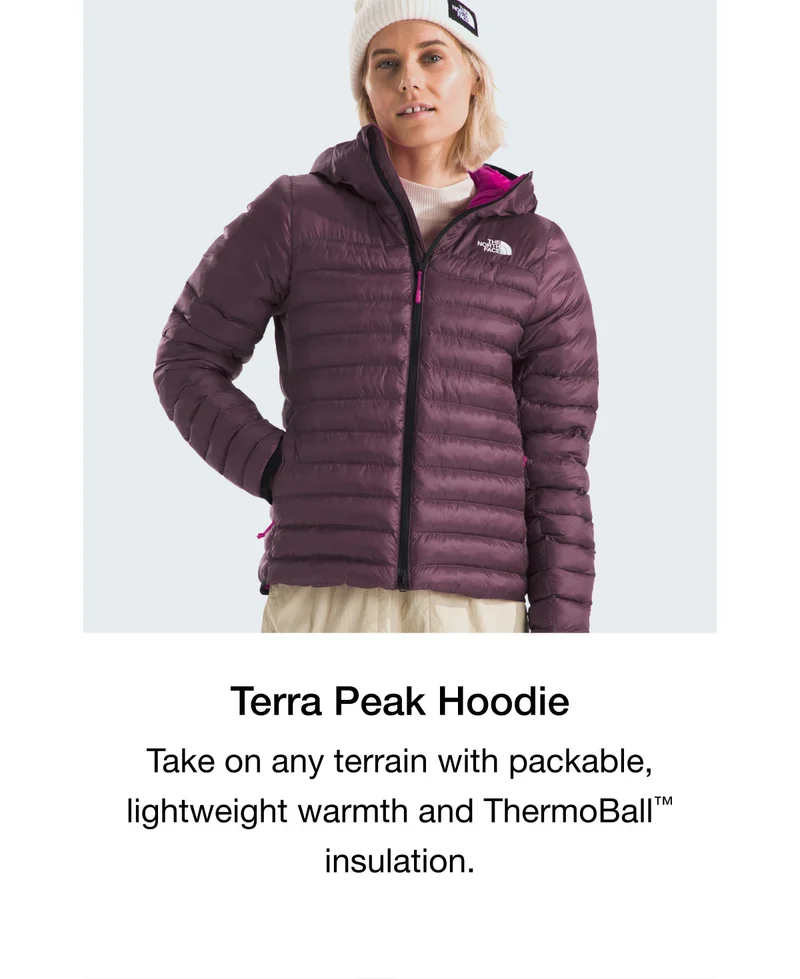Terra Peak Hoodie -  Take on any terrain with packable, lightweight warmth and ThermoBall™ insulation.