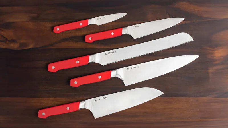 Misen Red Knife Set