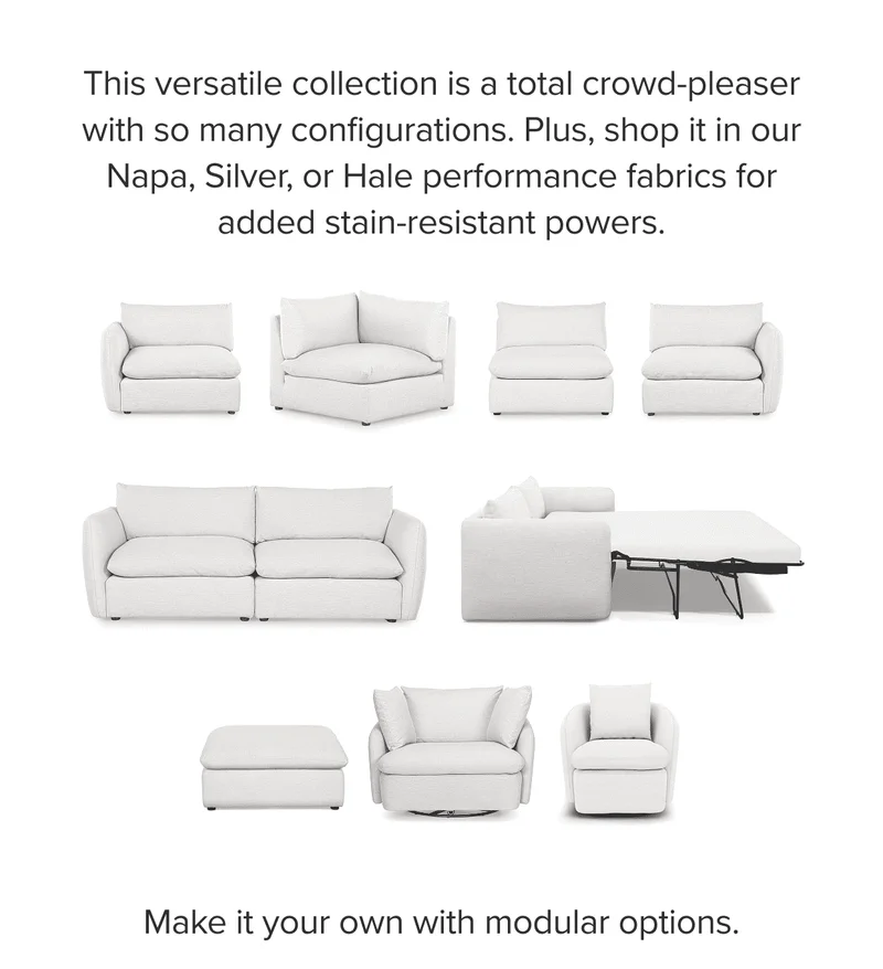 This versatile collection is a total crowd-pleaser with so many configurations.