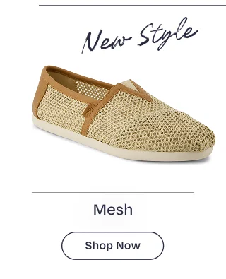 Alpargata Almond Textured Mesh and PU Trim Classic - Image