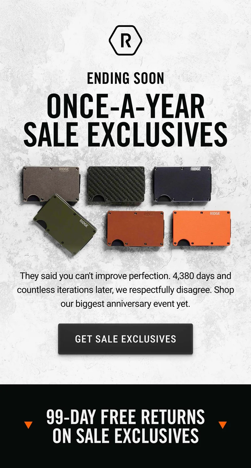 40% OFF: Once-A-Year Sale Exclusives