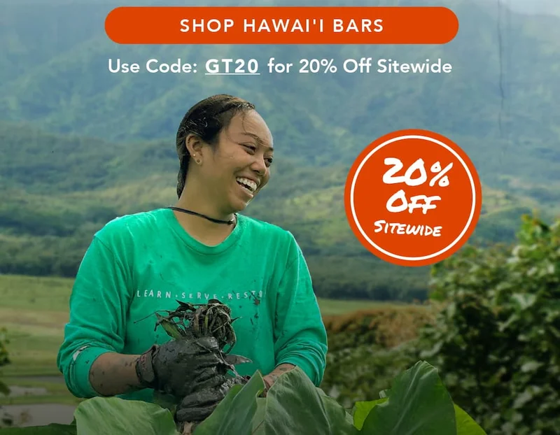 Shop Hawai'i Bars with code GT20!