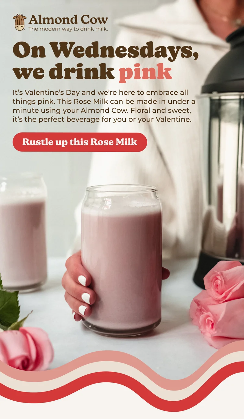 Almond Cow Rose Milk recipe