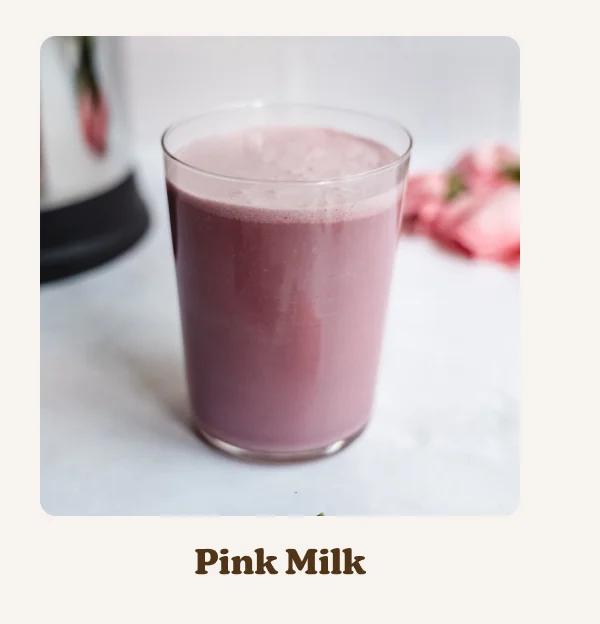 Almond Cow Pink Milk recipe