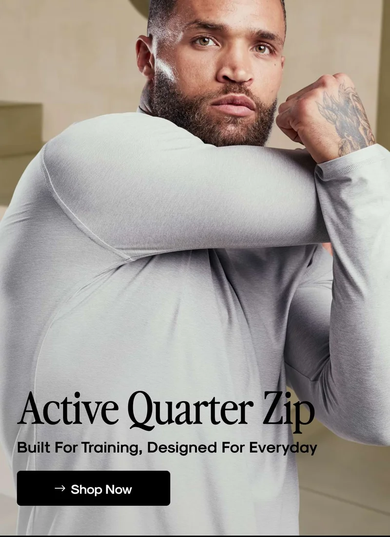 Active Quarter Zip - Built For Training, Designed For Everyday
